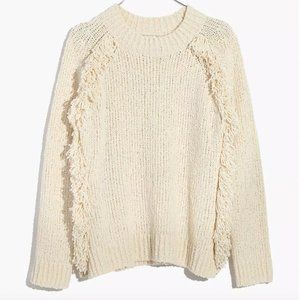 Loop-Edge Pullover Sweater